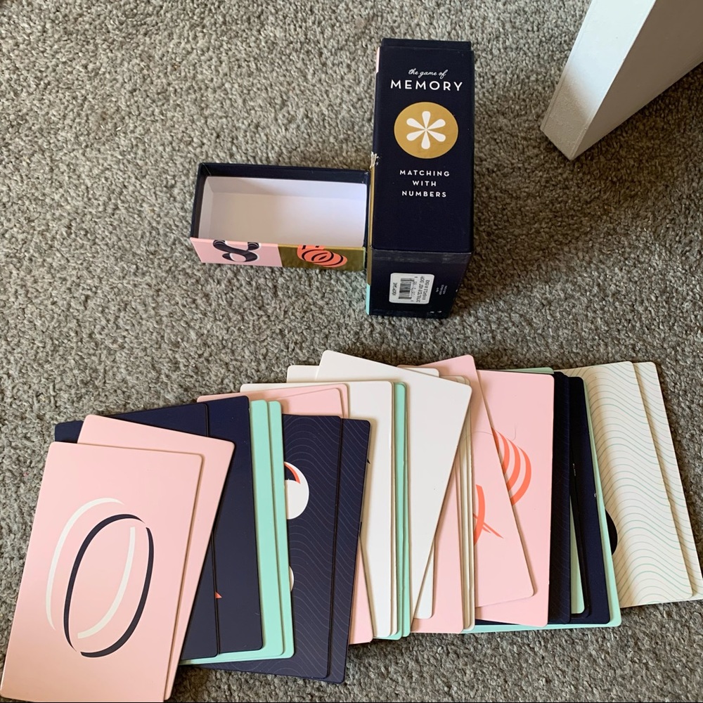 the game of memory - matching with numbers game